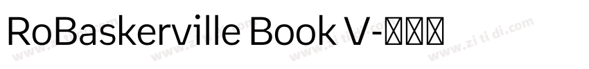 RoBaskerville Book V字体转换 RoBaskerville Book V字体转换